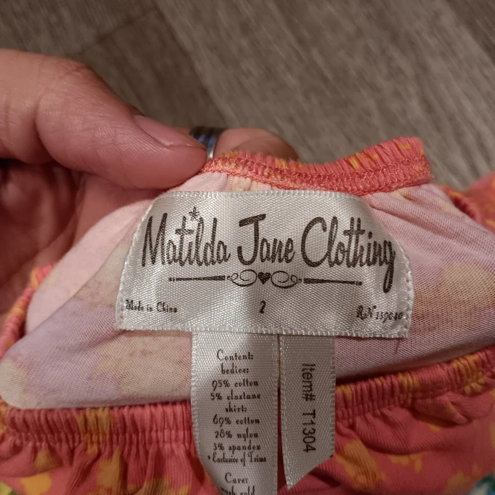 Matilda Jane Pink and Orange Dress
